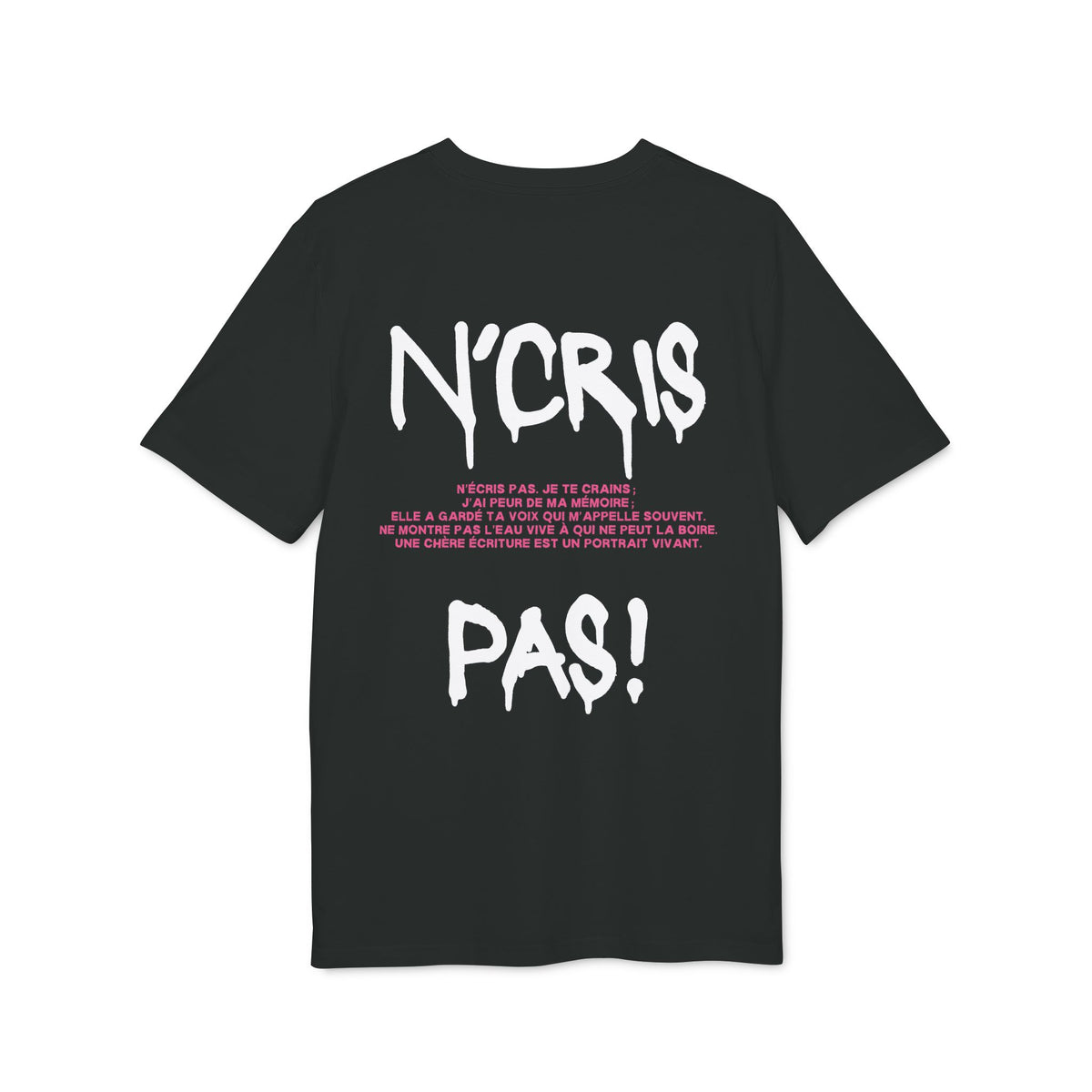 Marceline Desbordes Valmore "Les Séparés" T-shirt (original text)
