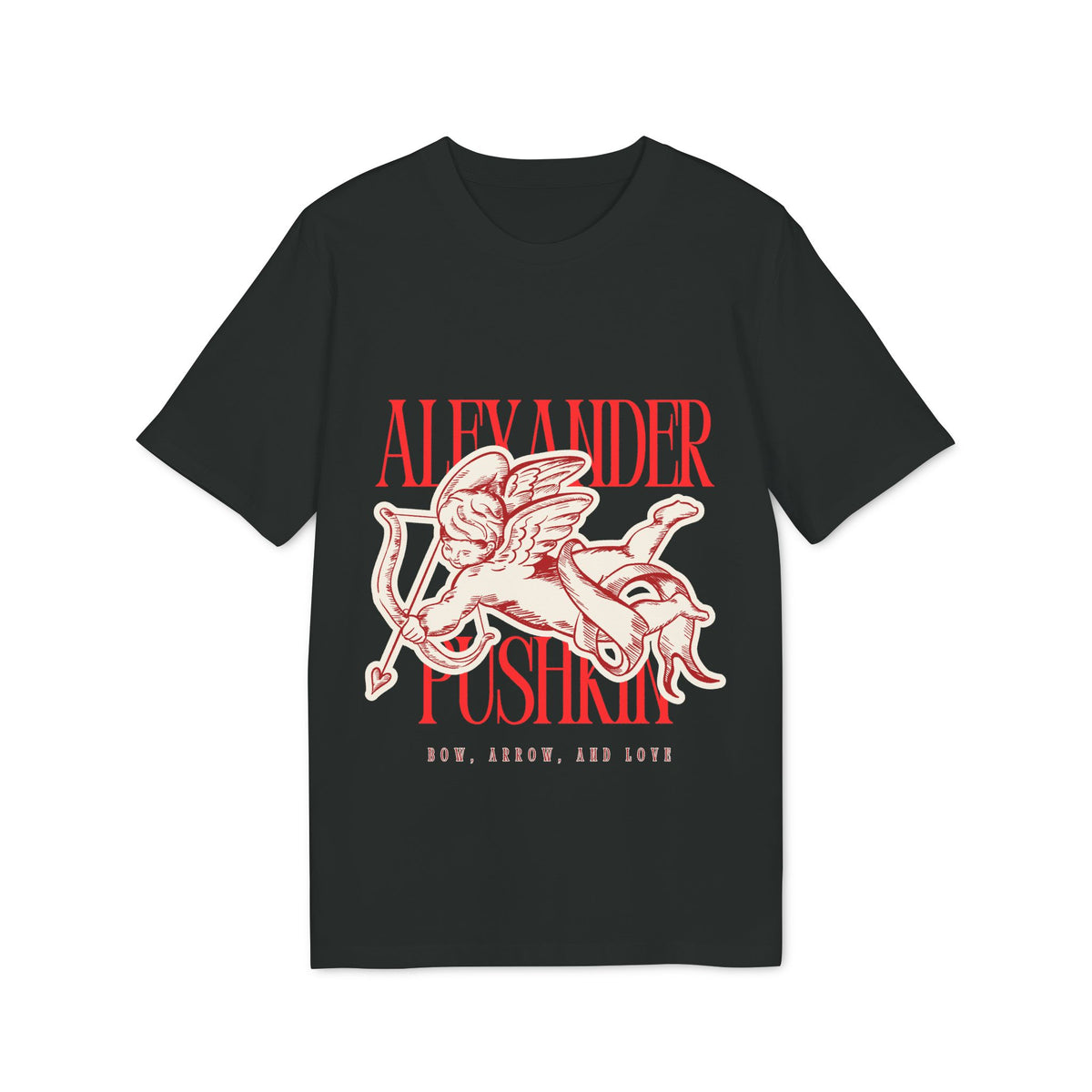 Alexander Pushkin (original text) T-Shirt — Vintage Russian Poetry Graphic Tee