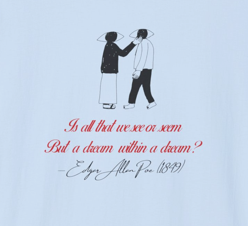 Edgar Allan Poe “A Dream Within a Dream” T-Shirt | Literary Quote