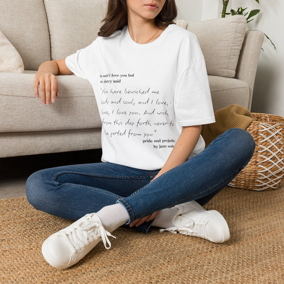 Jane Austen Pride and Prejudice Quote T-Shirt — 'You have bewitched me' Literary Tee