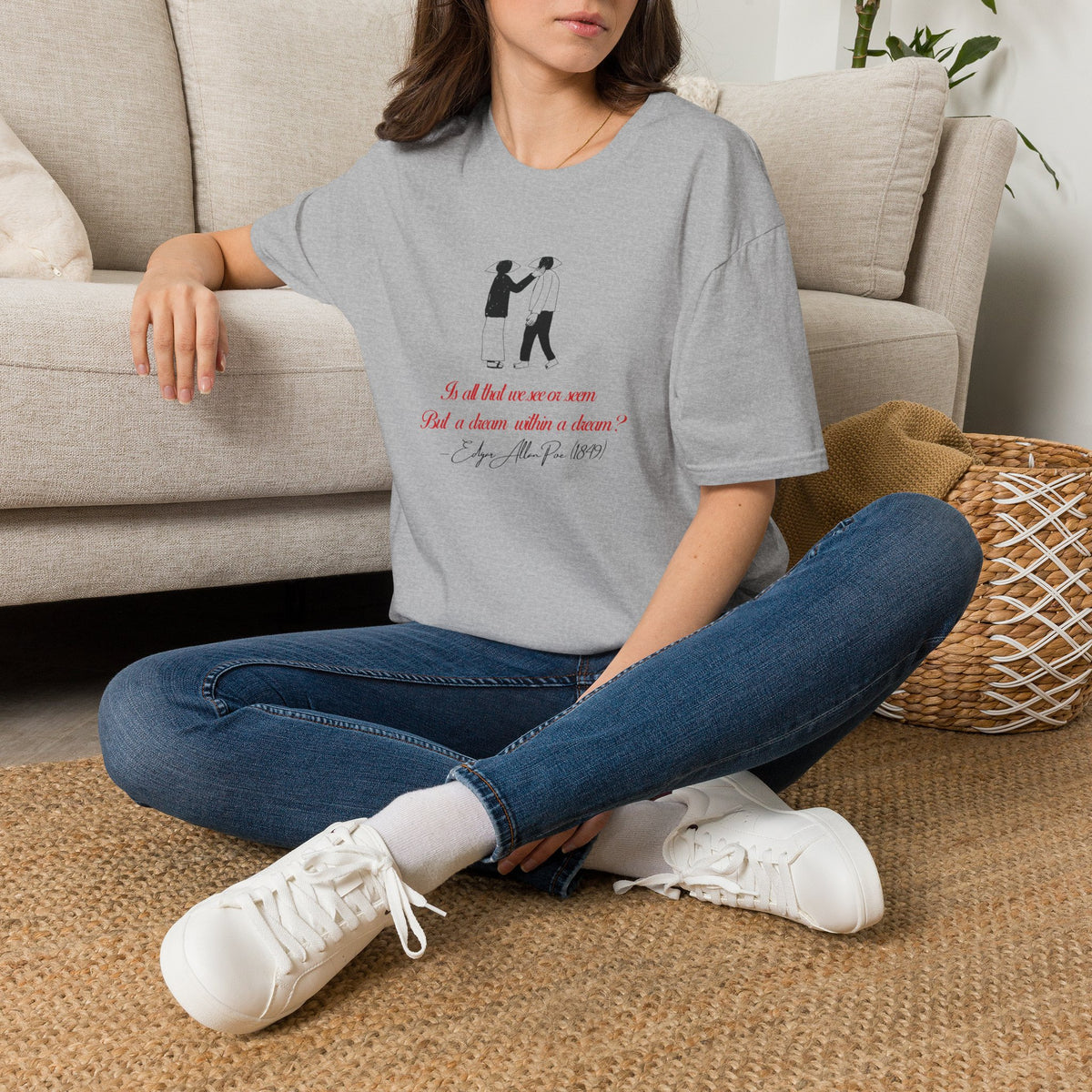 Edgar Allan Poe “A Dream Within a Dream” T-Shirt | Literary Quote