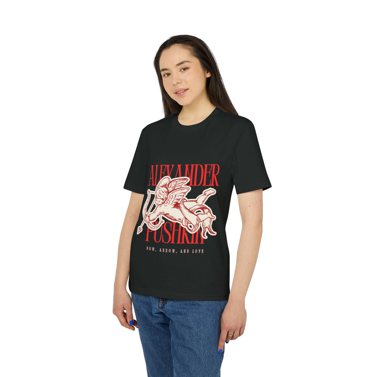Alexander Pushkin (original text) T-Shirt — Vintage Russian Poetry Graphic Tee
