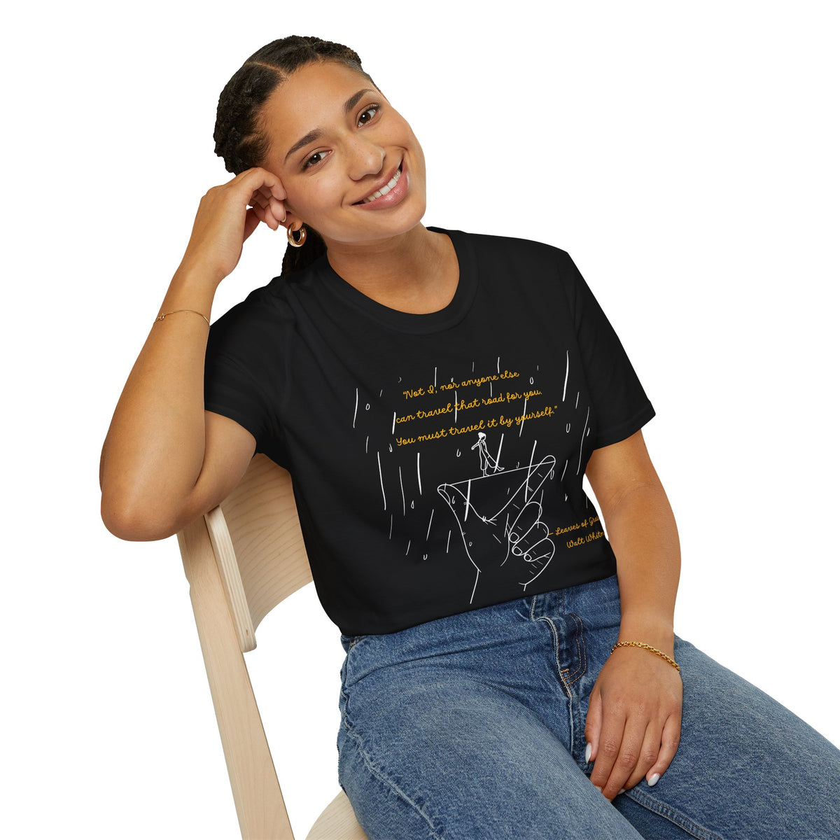 Walt Whitman “You Must Travel It by Yourself” T-Shirt | Leaves of Grass