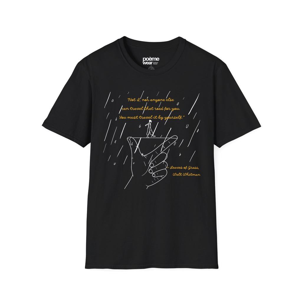 Walt Whitman “You Must Travel It by Yourself” T-Shirt | Leaves of Grass